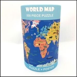 World Map 500 Piece Puzzle NEW